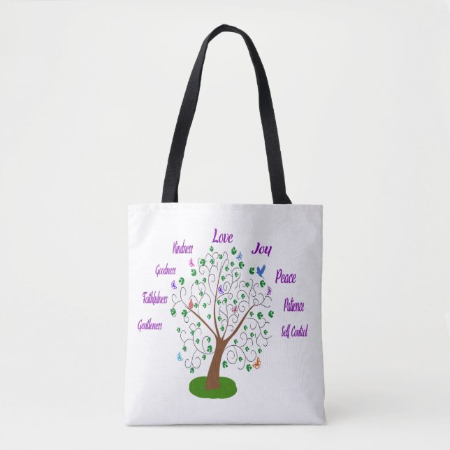 Bolsa Tote Fruta Da Tinta Espirituosa (Frente)