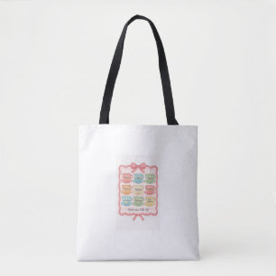 Bolsa Tote Fruta das xícaras de chá rosa com espírito