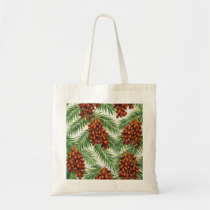 Bolsa Tote Fruta de Palmeira Tropical Padrão Botânico