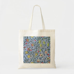 Bolsa Tote Fruta William Morris Pomegranate Ornamento Azul