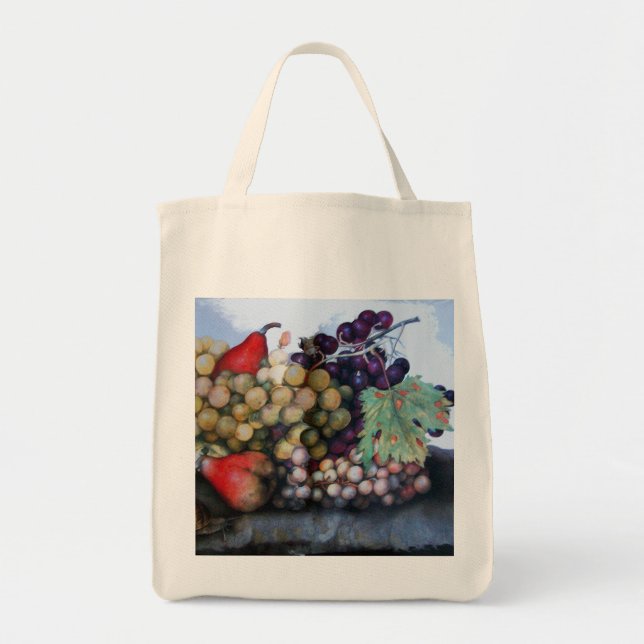 BOLSA TOTE FRUTAS 1 DA SEASON - UVAS E PERAS (Frente)