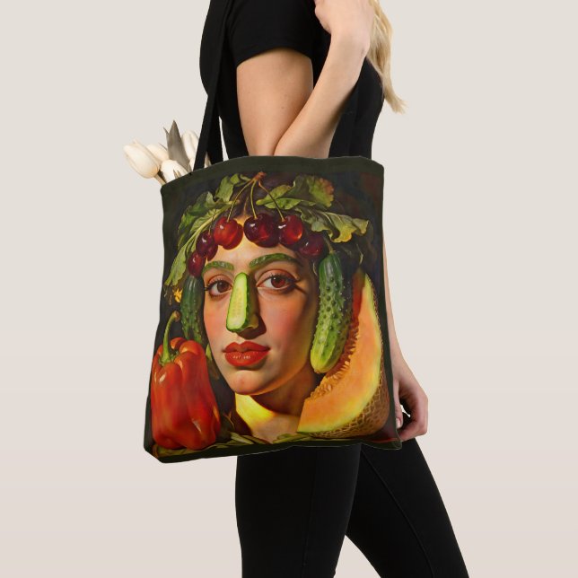 Bolsa Tote Frutas da Expressão – Um Retrato Surreal (Close Up)