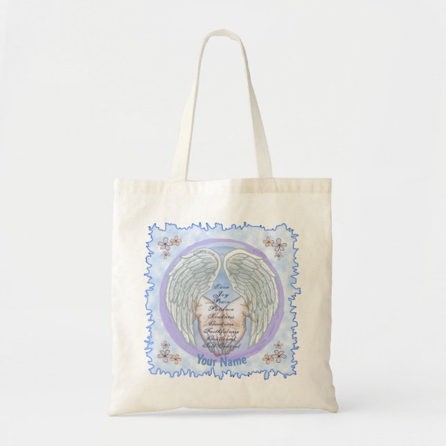 Bolsa Tote Frutas do Espírito Sacola de Compras Cristã  (Frente)