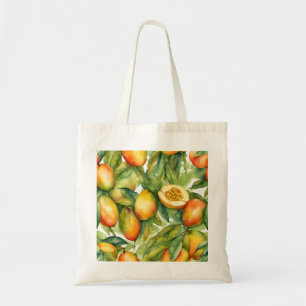 Bolsa Tote Frutas e Folhas de Manga 