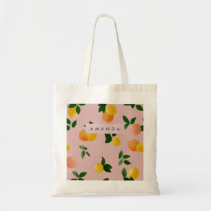 Bolsa Tote Frutas Laranja-Limão-Cute Personalizadas
