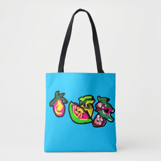 Bolsa Tote Frutas são diversão  (Frente)