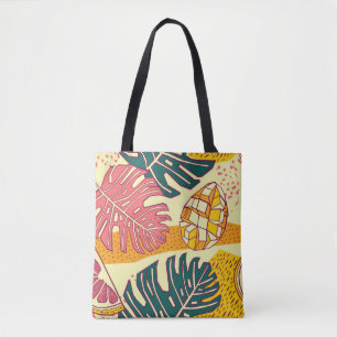 Bolsa Tote Frutas tropicais, padrão design