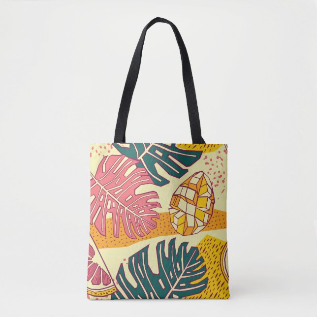 Bolsa Tote Frutas tropicais, padrão design (Frente)
