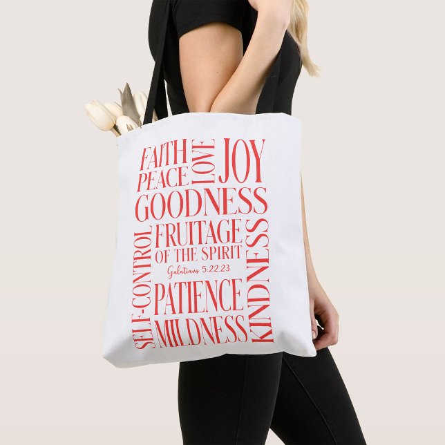 Bolsa Tote Frutificação do Espírito Gálatas 5 (Criador carregado)
