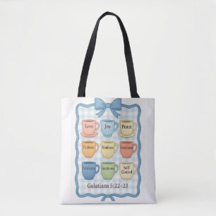 Bolsa Tote Fruto azul do Espírito