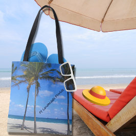 Bolsa Tote Ft Lauderdale Florida Sand Beach & Palm Trees