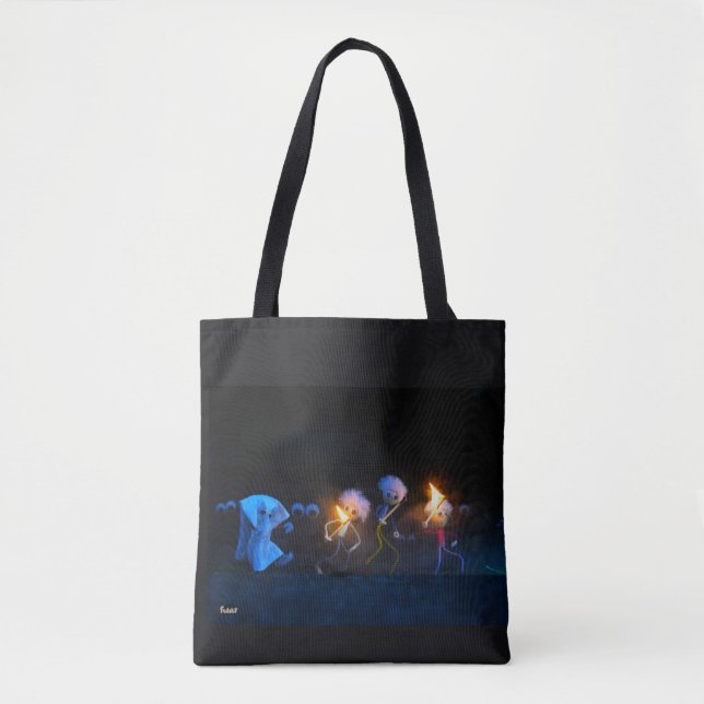 Bolsa Tote Fubby's op spooktocht, halloween grap. (Frente)