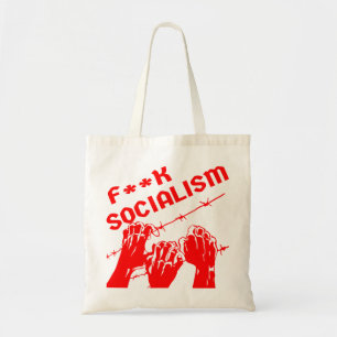 Bolsa Tote Fuc> Fio de Barb Socialismo #USAPatriotGraphics ©
