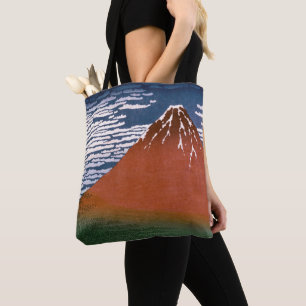 Bolsa Tote Fuji Vermelha, Vulcão Aka Fujiyama Katsushika Hoku