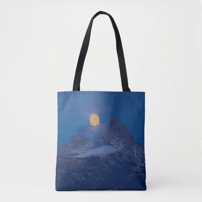 Bolsa Tote Full Moon Rising | Grand Teton Driggs, Idaho (Frente)