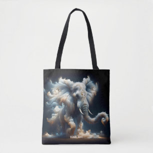 Bolsa Tote Fumaça de elefante de nuvens bonitas