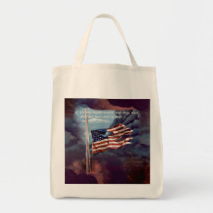 Bolsa Tote Fumo caído mas não esquecido e bandeira rasgada