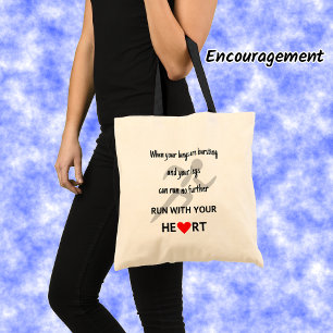 Bolsa Tote Funcione com seu coração inspirador