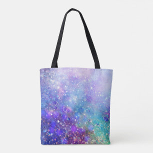 Bolsa Tote Fundo abstrato colorido do espaço profundo