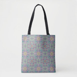 Bolsa Tote Fundo abstrato do vintage