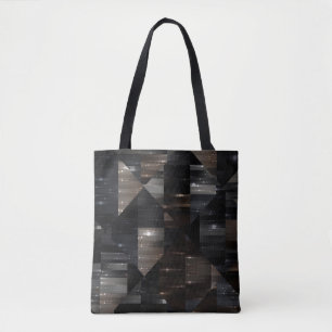Bolsa Tote fundo abstrato. ilustração do mosaico da cinza dig