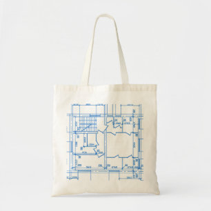 Bolsa Tote Fundo arquitectónico