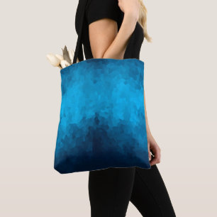 Bolsa Tote Fundo Azul Cristalizado por abstrato