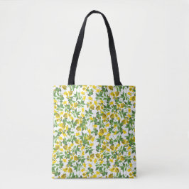 Bolsa Tote Fundo branco amarelo grande libertado 2