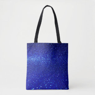 Bolsa Tote fundo brilhante azul brilhante abstrato