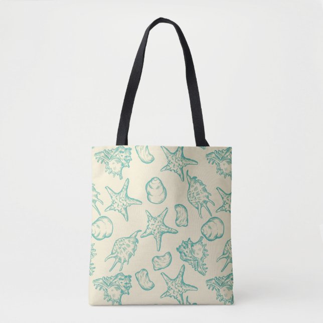 Bolsa Tote Fundo com escudos. Mão tirada 2 (Frente)