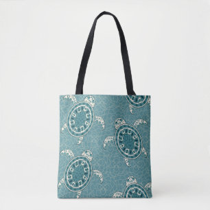 Bolsa Tote fundo das tartarugas