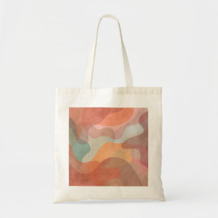 Bolsa Tote Fundo de Blobs Pastel Sobrepostos Abstratos