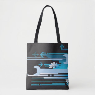 Bolsa Tote Fundo de intervalo mínimo técnico 3