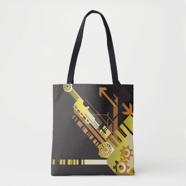 Bolsa Tote Fundo de intervalo mínimo técnico 5 (Frente)