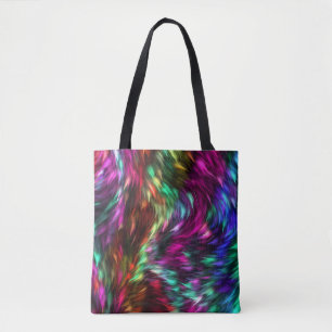 Bolsa Tote Fundo de Pelo Colorido Abstrato-24605