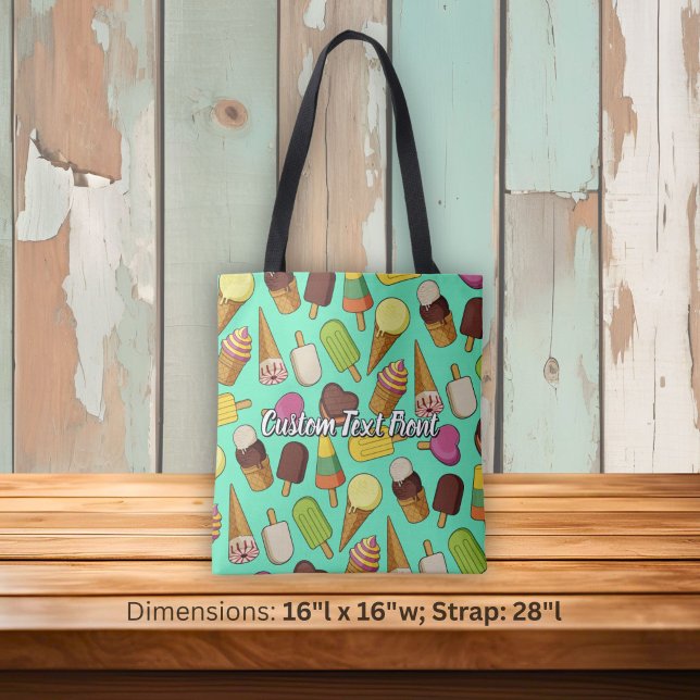 Bolsa Tote Fundo de Sorvete (Criador carregado)