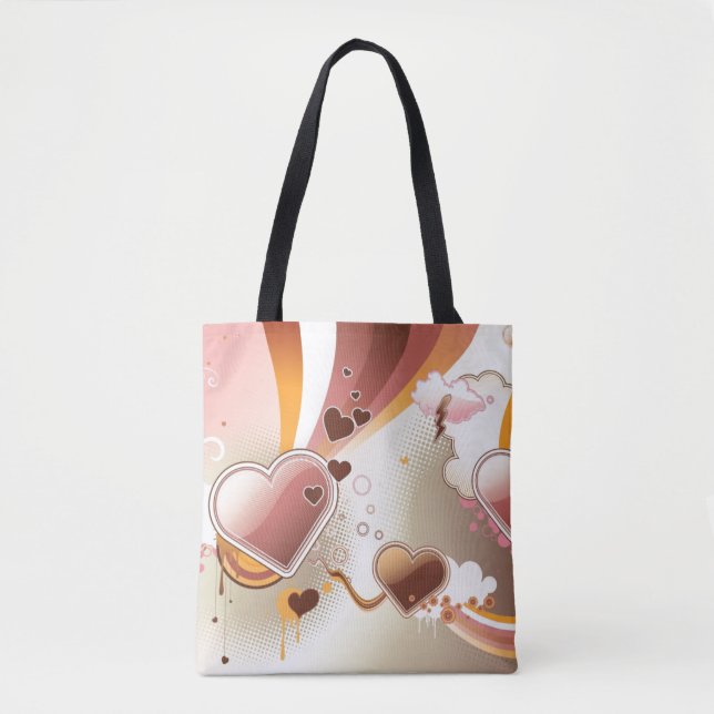 Bolsa Tote Fundo denominado do design (Frente)