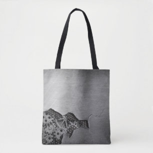Bolsa Tote Fundo do metal com dano mecânico