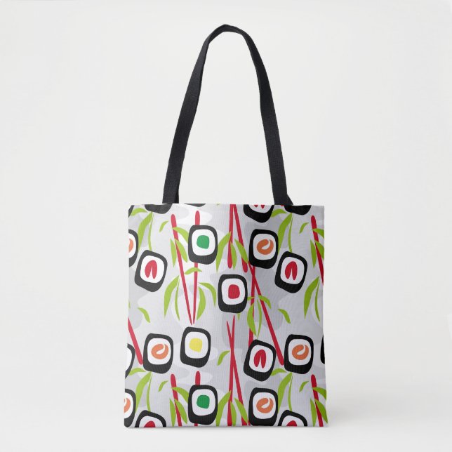 Bolsa Tote Fundo do sushi (Frente)