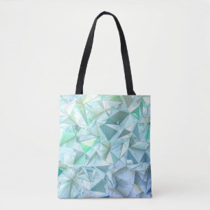 Bolsa Tote Fundo do triângulo de cristal.