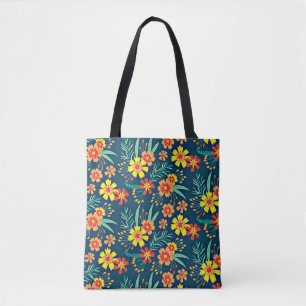 Bolsa Tote Fundo Floral Belo Design-46566