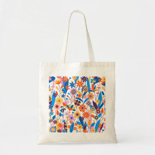 Bolsa Tote Fundo Floral Multicolor Exótico-32939