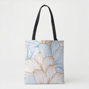 Bolsa Tote Fundo floral sem costura, de luxo, com gol