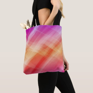 Bolsa Tote fundo geométrico abstrato rosa