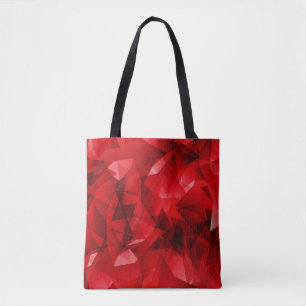 Bolsa Tote Fundo Geométrico Abstrato Vermelho-51083