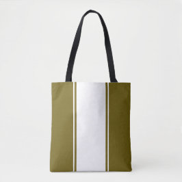 Bolsa Tote Fundo Oleícola das faixas brancas Elegante