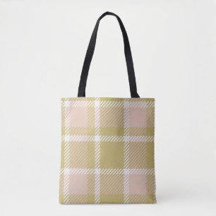 Bolsa Tote fundo ou textura da colheita de xadrezes ou tartan