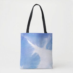 Bolsa Tote Fundo pintado mão 4 2 da aguarela abstrata