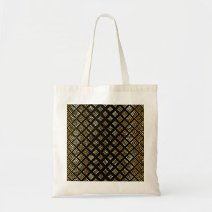 Bolsa Tote Fundo preto das formas geométricas Dourados