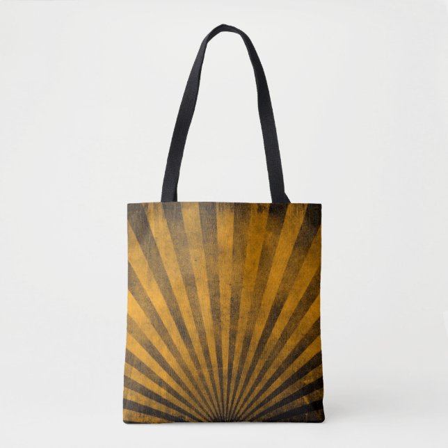 Bolsa Tote Fundo retro do teste padrão (Frente)